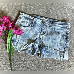 Candies Pastel Tie Dye Denim Shorts - Size 1
